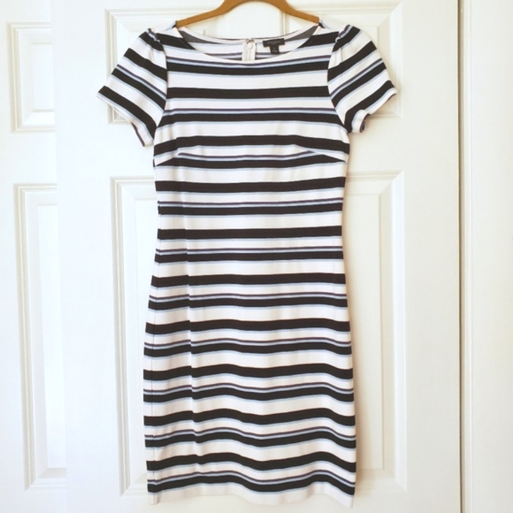 ANN TAYLOR FACTORY Stripe bodycon dress